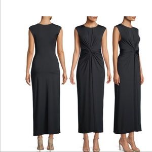front knot midi dress
